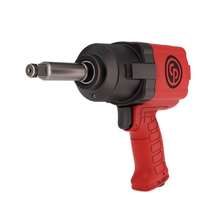 Chicago Pneumatic CP7741-2 Air Impact Wrench (1/2 Inch), 2 Inch Ext Anvil, Air Impact Gun Industrial Repair & Assembly Tool, Pistol Handle, Twin Hammer, Max Torque Output 715 ft. lbf/970 Nm, 10000 RPM - AAA Industrial Supply