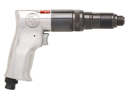 Chicago Pneumatic CP781 - Hex Cushion Air Screwdriver Tool, 1/4 Inch, Reversible, Pistol Handel, Aluminum, Cushion Non-Shut-Off-Clutch, Max Torque 8.3 ft. lbf / 11.3 Nm, 800 RPM, Home & Automotive - AAA Industrial Supply