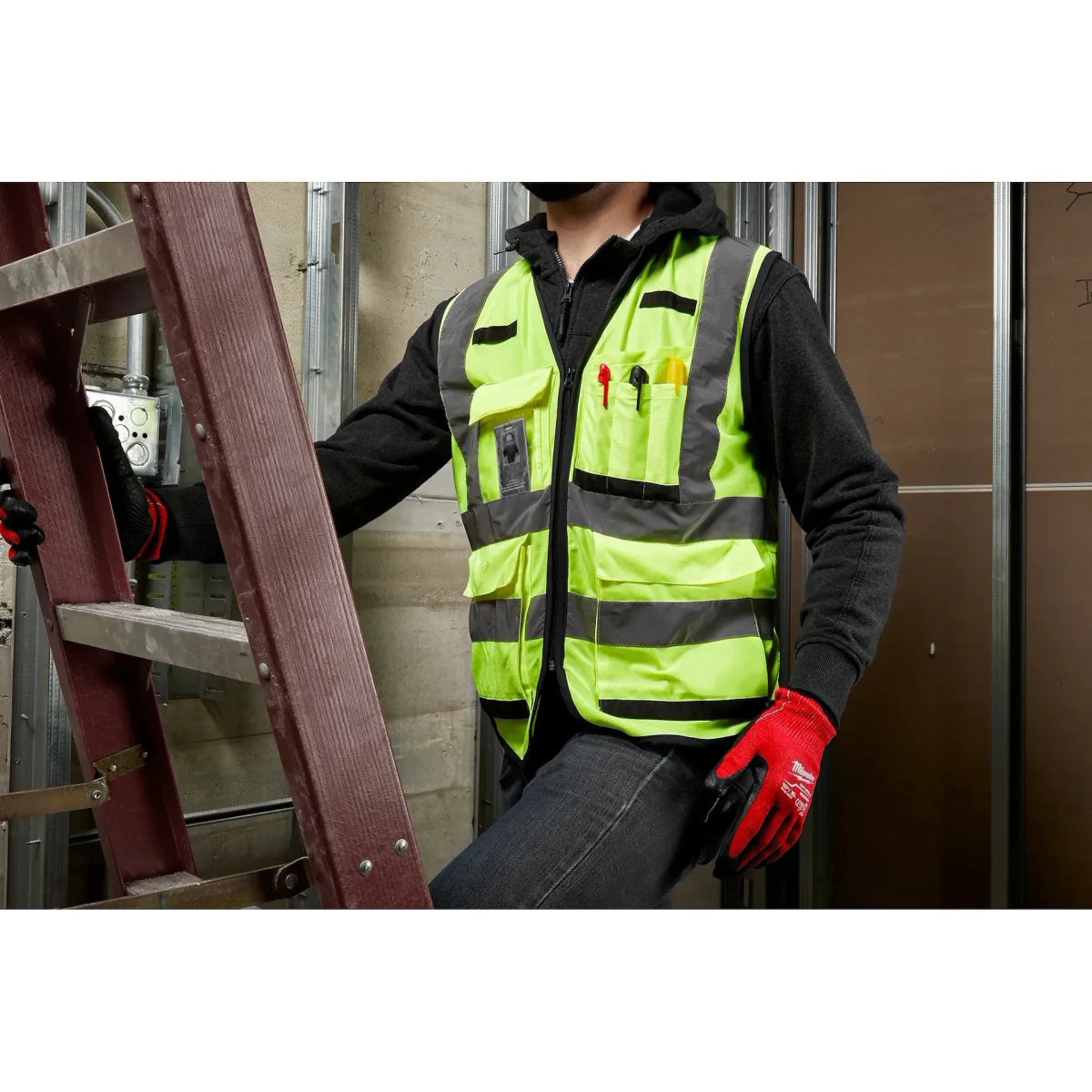 Class 2 High Visibility Yellow Performance Safety Vest - L/XL - AAA Industrial Supply