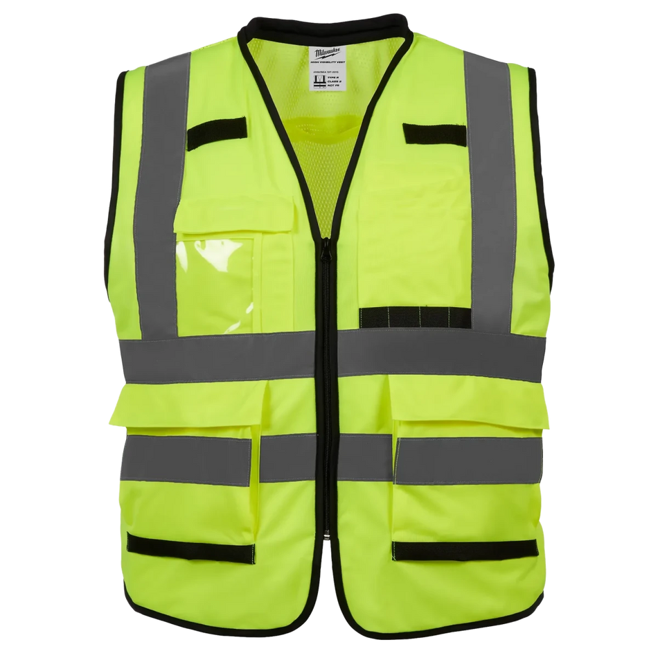 Class 2 High Visibility Yellow Performance Safety Vest - L/XL - AAA Industrial Supply