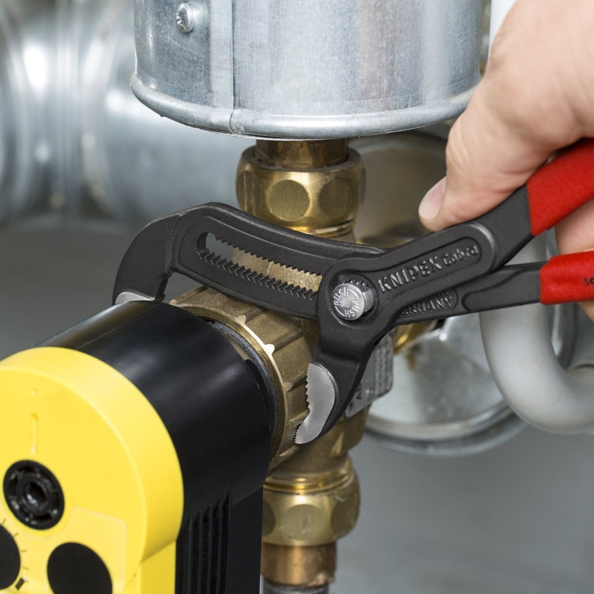 Cobra® Water Pump Pliers, 10", Non - Slip Plastic - AAA Industrial Supply