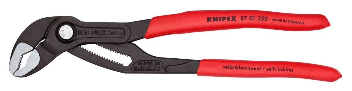Cobra® Water Pump Pliers, 10", Non - Slip Plastic - AAA Industrial Supply
