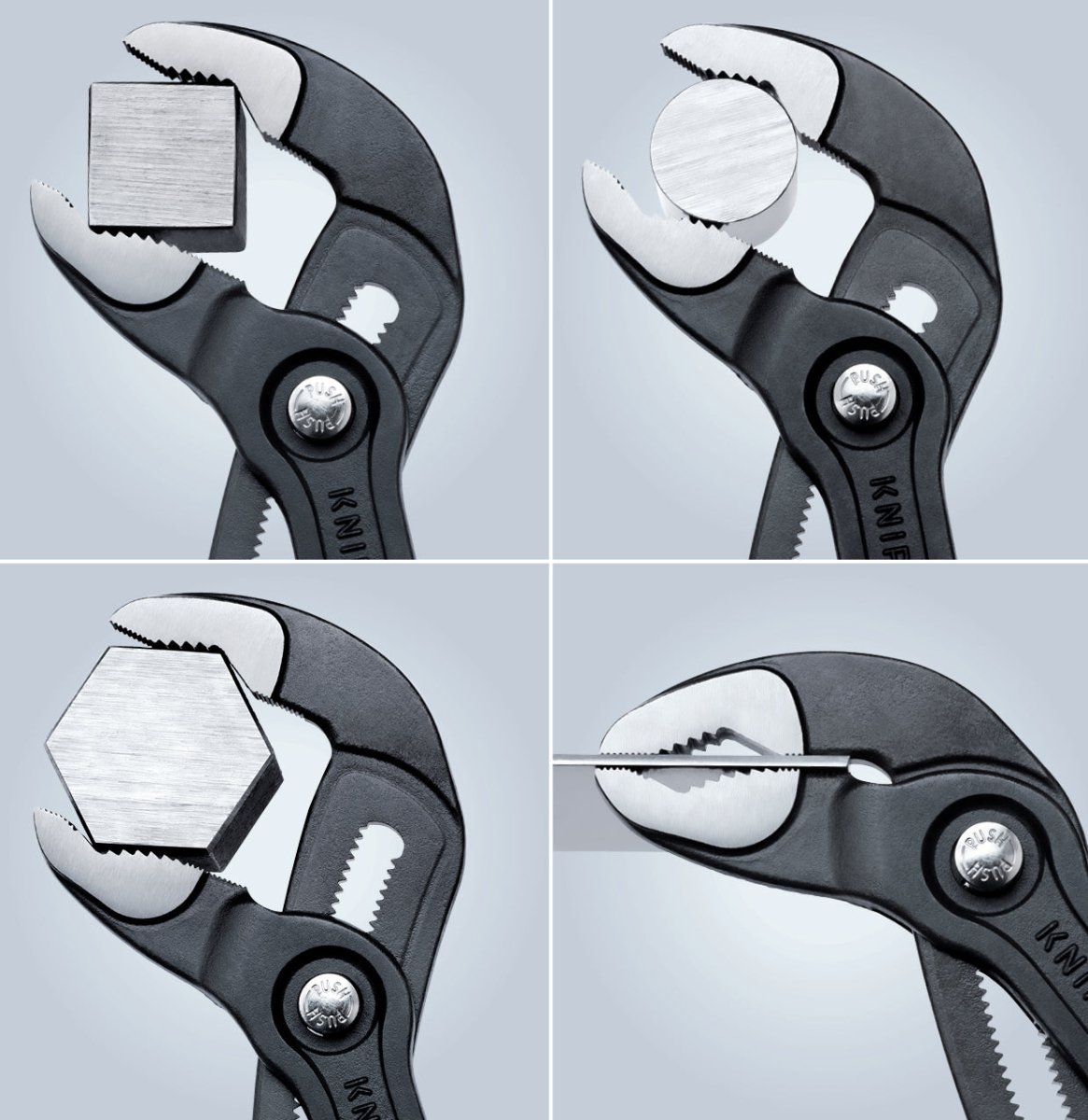 Cobra® Water Pump Pliers, 12", Non - Slip Plastic - AAA Industrial Supply