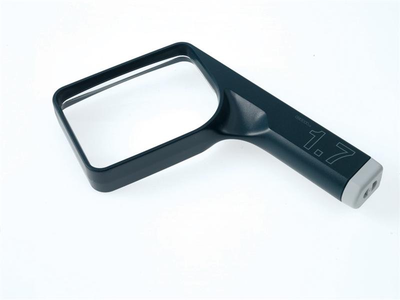 Coil 5215 Hand Magnifier with Rectangular Bi - Aspheric 1.7X Magnification Lens - AAA Industrial Supply