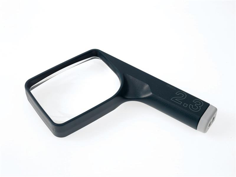 Coil 5216 Hand Magnifier with Rectangular Bi - Aspheric 2.3X Magnification Lens - AAA Industrial Supply