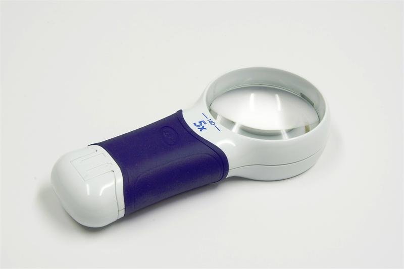 Coil 8275 ATmax LED Illuminated Hand Magnifier, 5.0X/16.0D, Aspheric Lens - AAA Industrial Supply