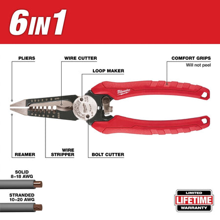 Comfort Grip 6in1 Pliers - AAA Industrial Supply