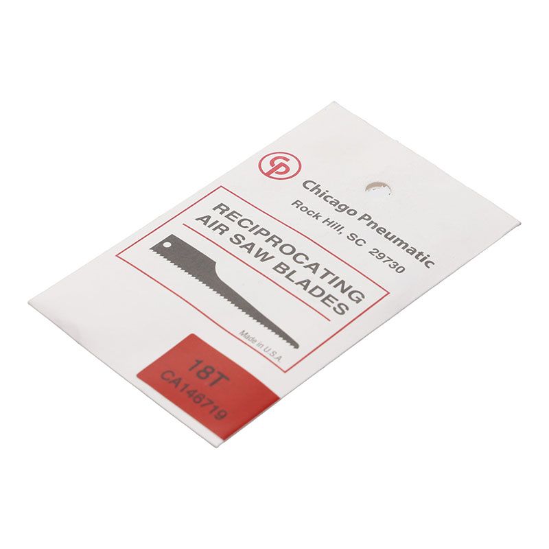 Chicago Pneumatic CA146719-18 Tooth (18T) Reciprocating Saw Blades, 2-7/8 Inch (74 mm) Long - (5 Pack)