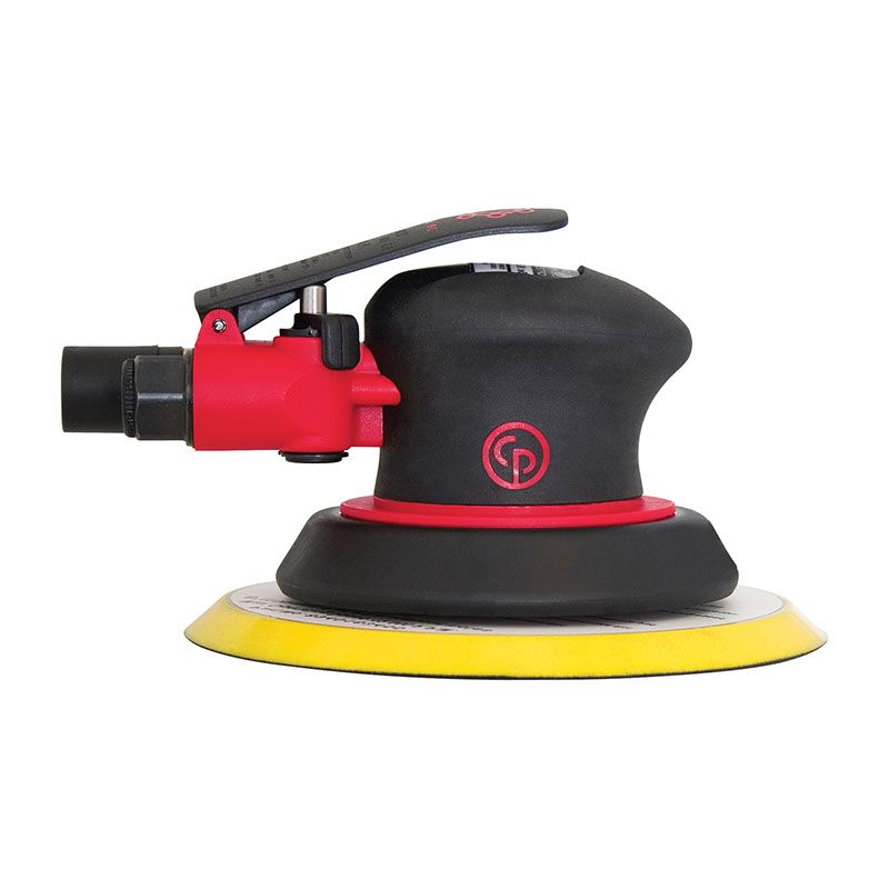 Chicago Pneumatic CP7225 - Air Random Orbital Sander Tool, Home Improvement, Woodworking Tools, Polisher, Rust Removal, Sanding Tool, Non-Vacuum, PSA, 6 Inch (150 mm), 0.28 HP / 210 W - 12000 RPM