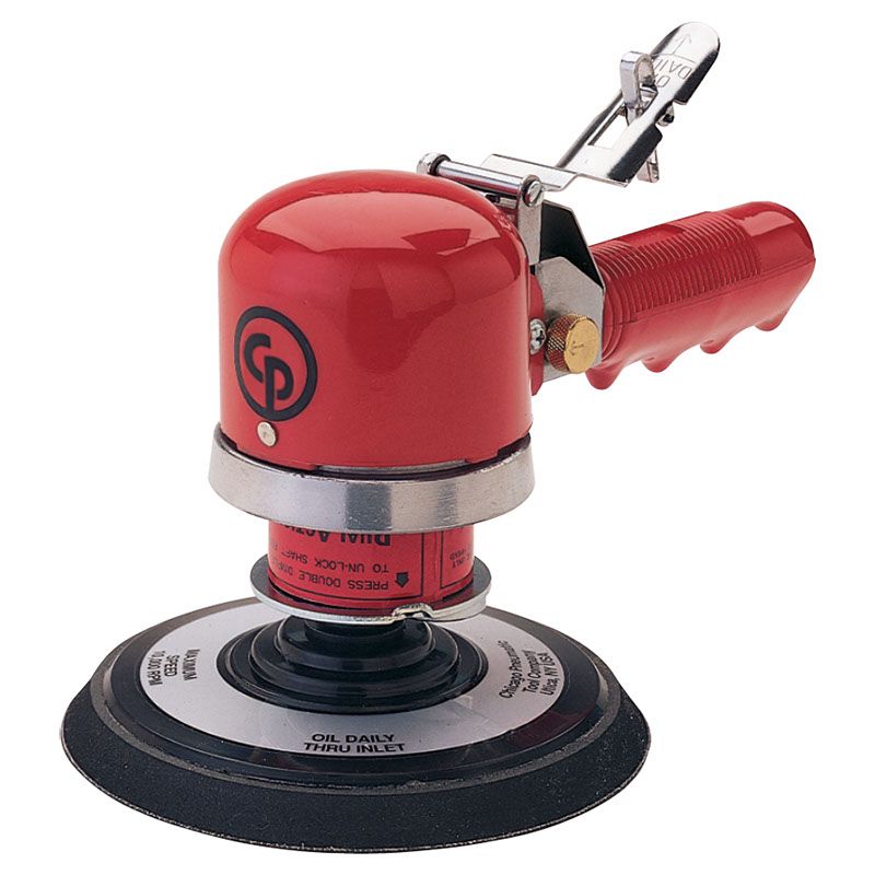 Chicago Pneumatic CP870-6 Inch (150 mm), Air Random/Rotary Sander Tool, Non-Vacuum, PSA, 10000 RPM, Home Improvement, Woodworking, Rust Removal, Polisher