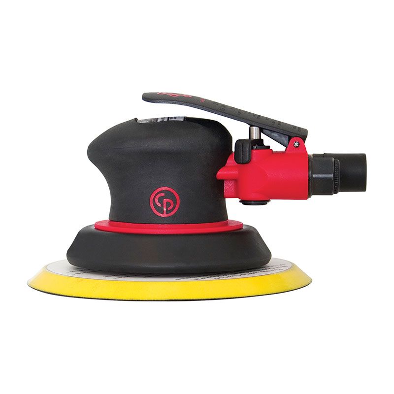 Chicago Pneumatic CP7225 - Air Random Orbital Sander Tool, Home Improvement, Woodworking Tools, Polisher, Rust Removal, Sanding Tool, Non-Vacuum, PSA, 6 Inch (150 mm), 0.28 HP / 210 W - 12000 RPM