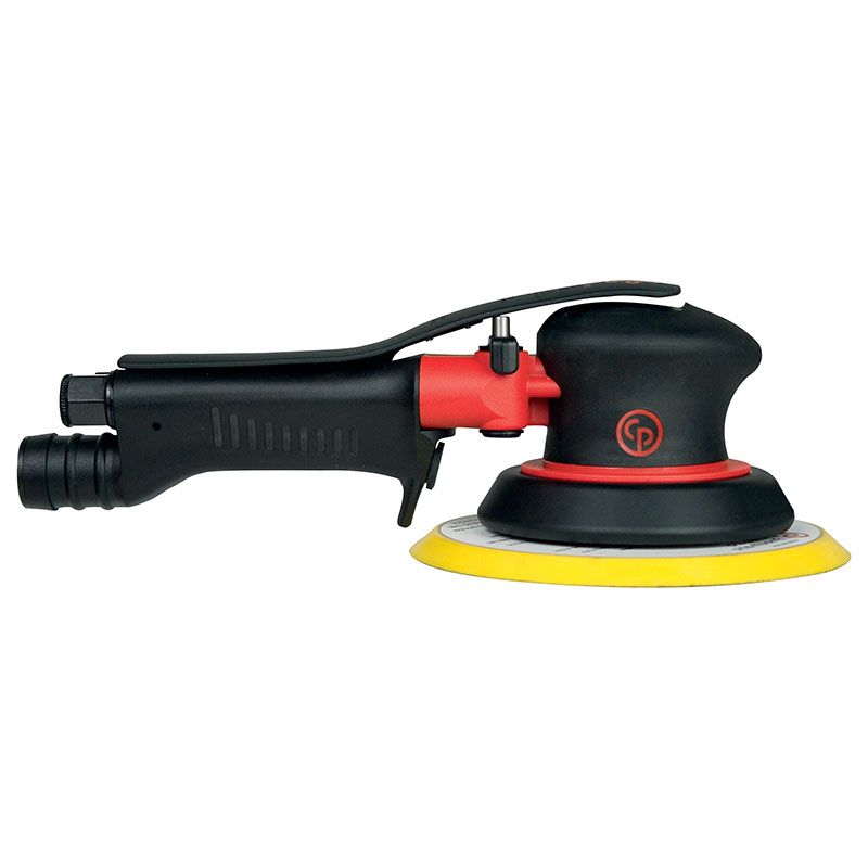 Chicago Pneumatic CP7215H Long Handle Random Orbital Sander- 3/8 Orbit- 6-Inch Pad