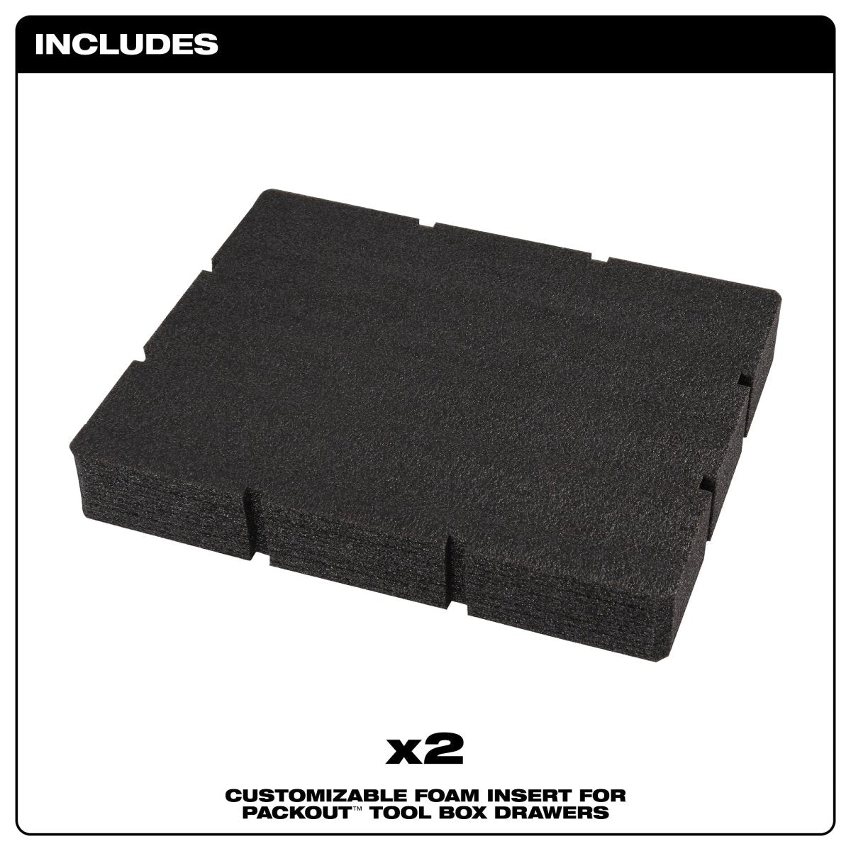 Customizable Foam Insert for PACKOUT™ Drawer Tool Boxes - AAA Industrial Supply