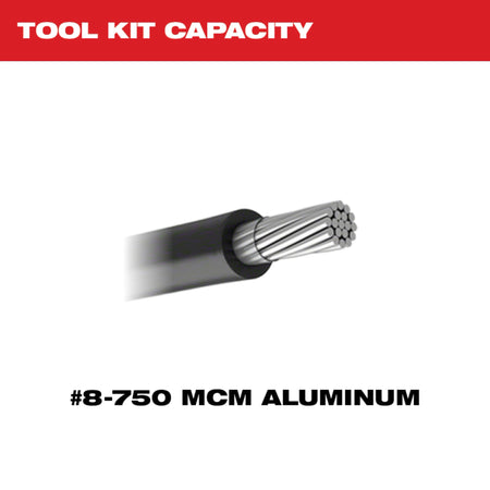 Milwaukee M18™ FORCE LOGIC™ 600 MCM Al Crimper w/ 750 MCM Expanded Jaw