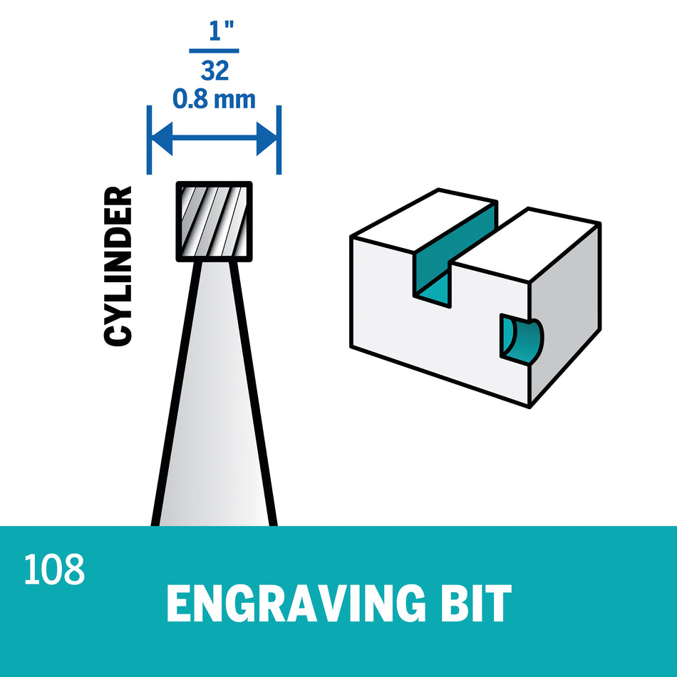 Dremel 1/32 In. (0.8 mm) Engraving Bit