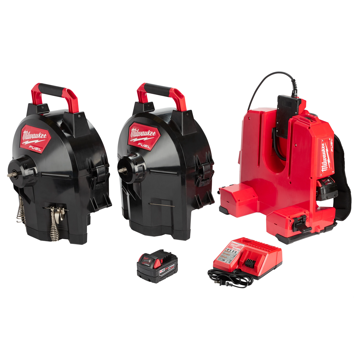 Milwaukee M18 FUEL™ SWITCH PACK™ Sectional Drum Machine with 1/2” Cable
