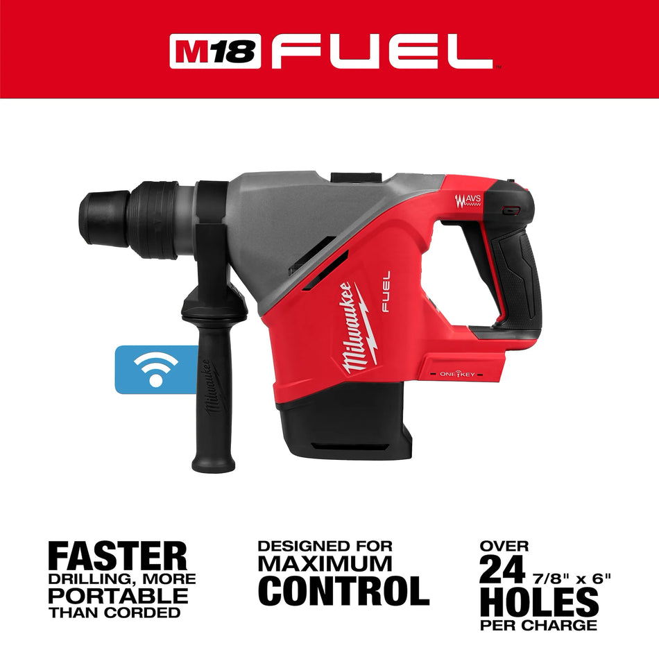 M18 FUEL™ 1-9/16" SDS Max Rotary Hammer w/ ONE-KEY™ (Bare Tool)