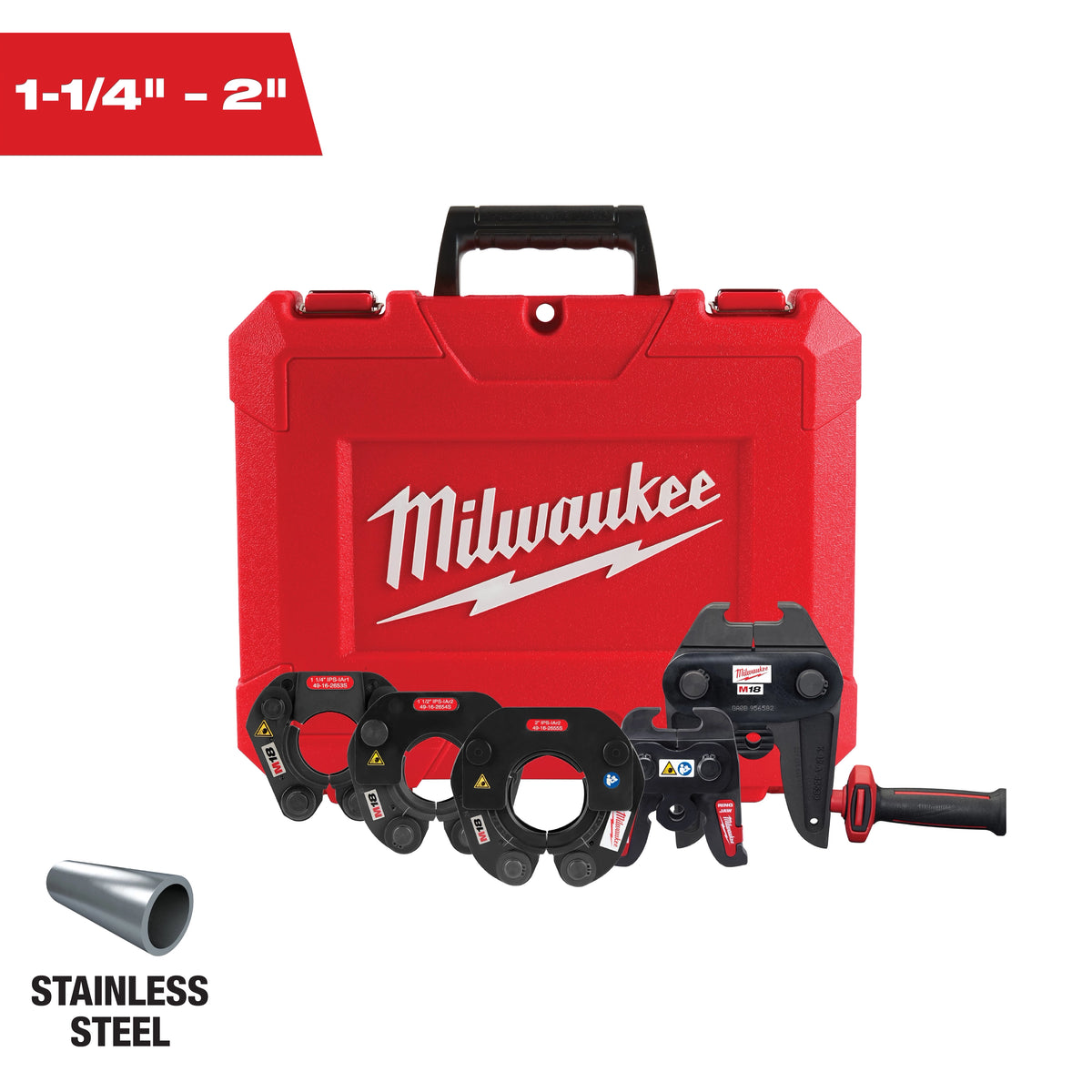 Milwaukee 1-1/4"-2" IPS-IA Press Ring Kit for M18™ FORCE LOGIC™ Long Throw Press Tool