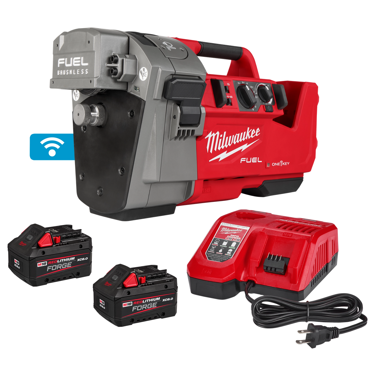 Milwaukee M18 FUEL™ RINGER™ Roll Groover for 1-1/4” - 4” Sch 10/40, 6” Sch 10