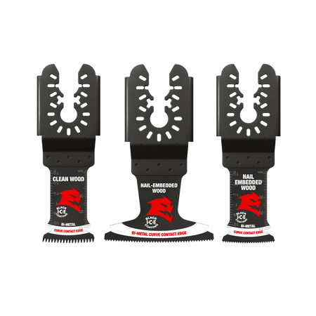 Demo Demon™ Universal Fit Bi - Metal Oscillating Blade Set (3 - pc ) - AAA Industrial Supply