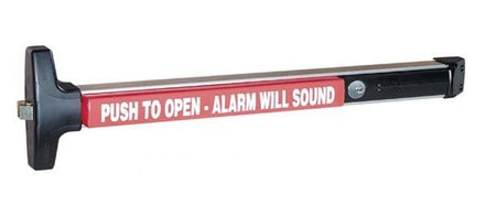 Detex V - 40xEBxW Rim Panic Exit Device Standard Door Stile With Exit Alarm Weatherproof 36" - AAA Industrial Supply