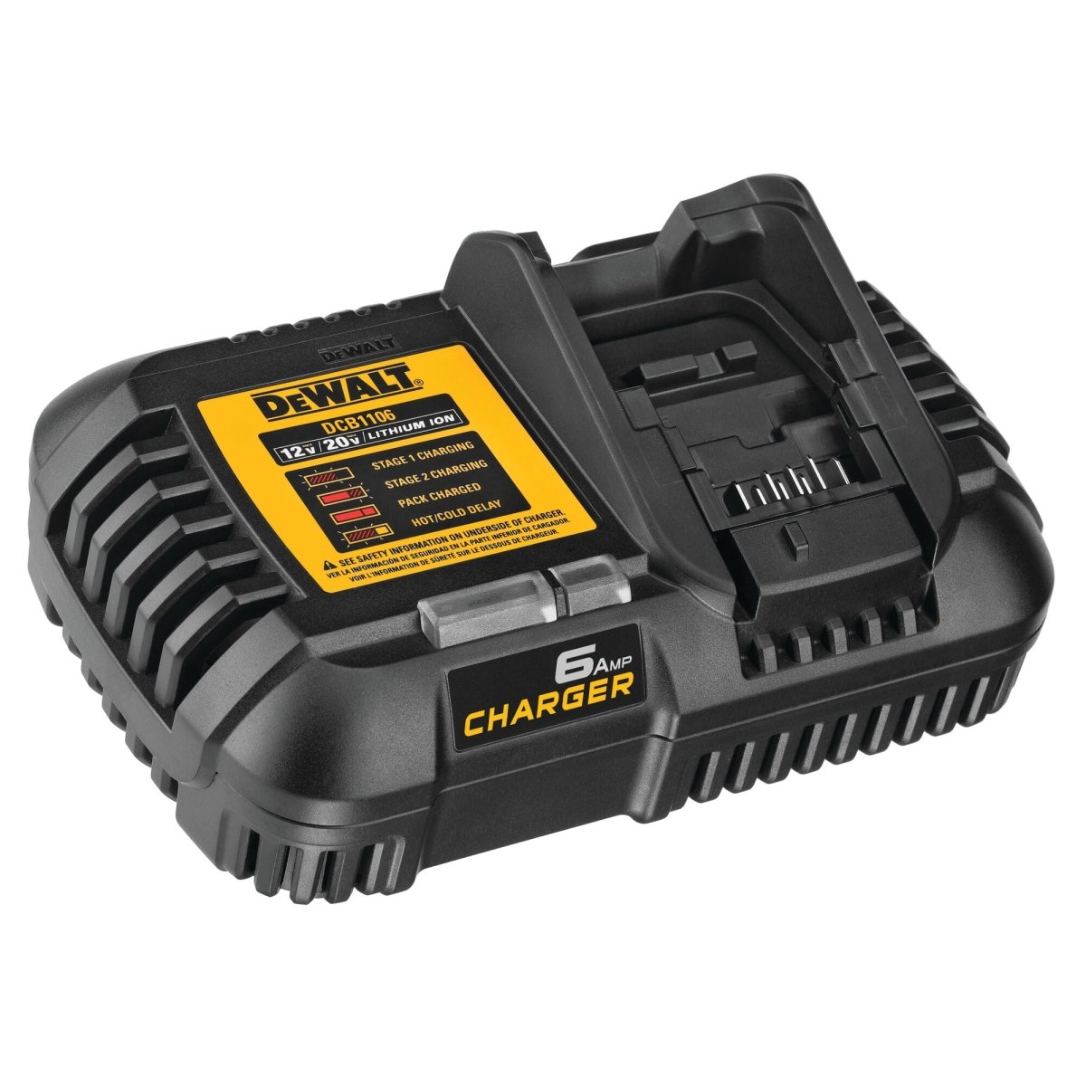 Dewalt 12V Max*/20V Max*/Flexvolt 6 Amp Charger - AAA Industrial Supply
