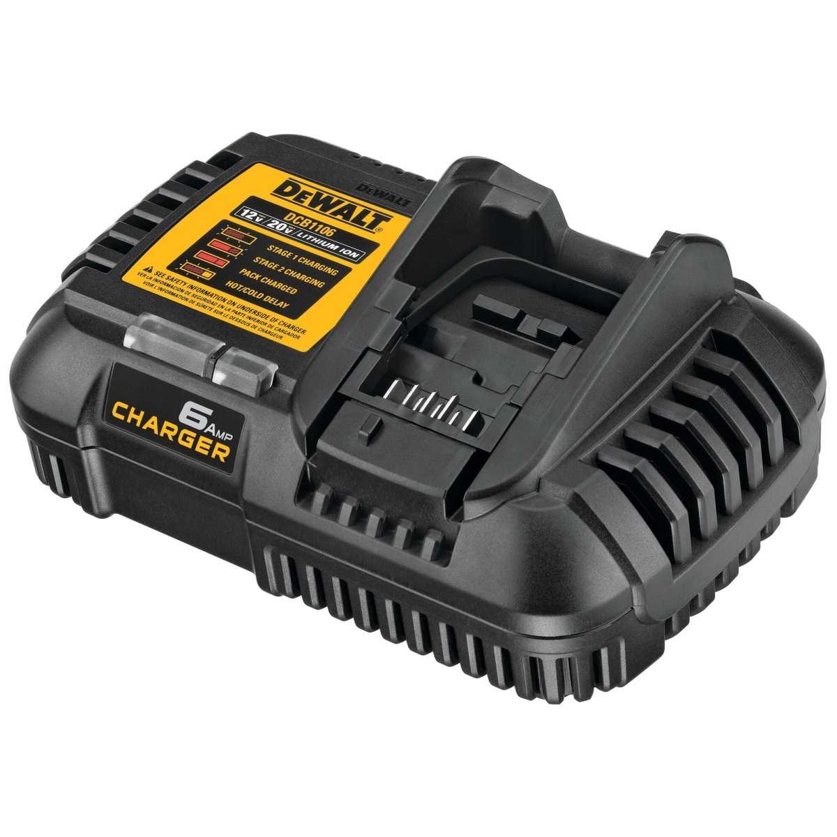 Dewalt 12V Max*/20V Max*/Flexvolt 6 Amp Charger - AAA Industrial Supply