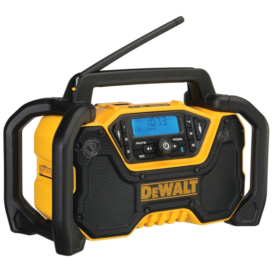 Dewalt 12V/20V Max* Portable Radio, Bluetooth, Cordless, Jobsite, Tool Only - AAA Industrial Supply