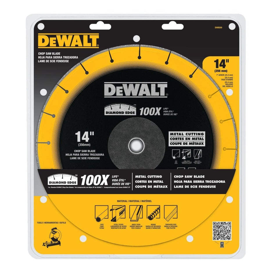Dewalt 14 - Inch By 1 - Inch Diamond Edge Chop Saw Blade - AAA Industrial Supply