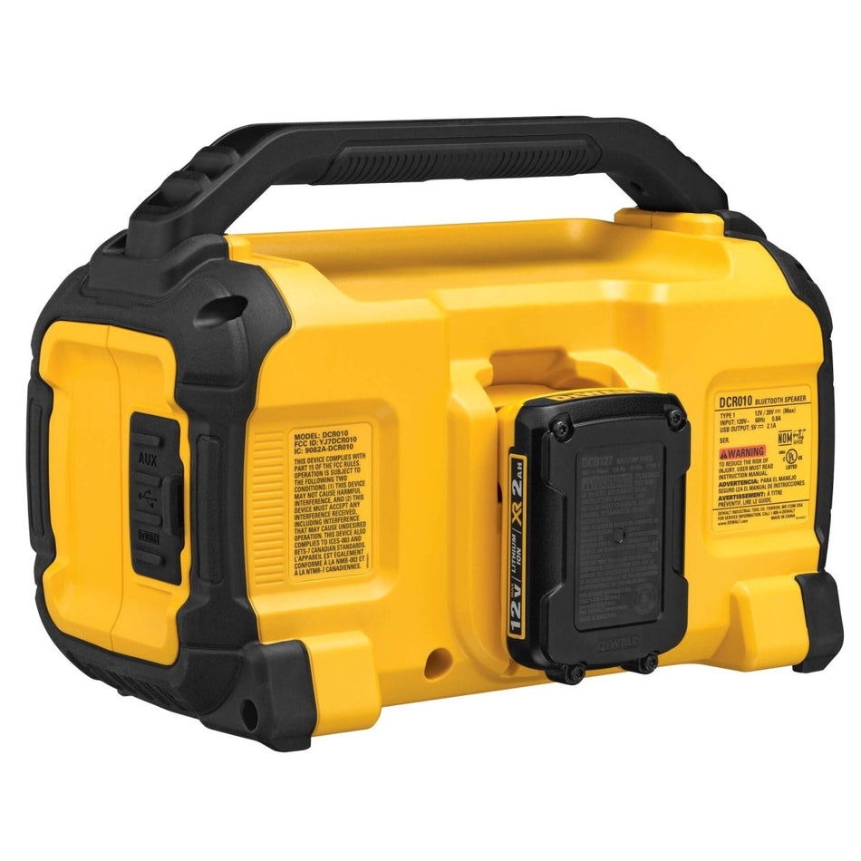 Dewalt 20V Max* Bluetooth Speaker For Jobsite, Tool Only - AAA Industrial Supply