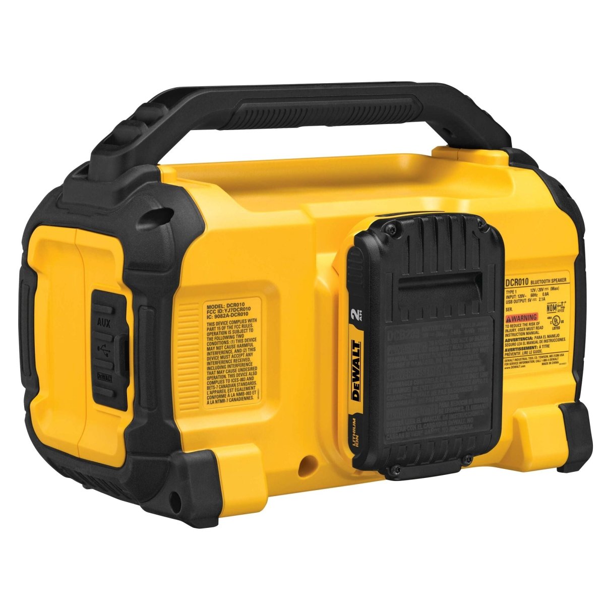 Dewalt 20V Max* Bluetooth Speaker For Jobsite, Tool Only - AAA Industrial Supply
