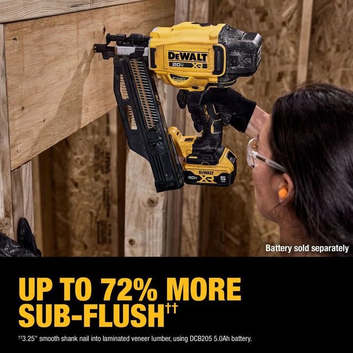 DEWALT 20V MAX Brushless 21 Degree Plastic Framing Nailer (Bare Tool) - AAA Industrial Supply