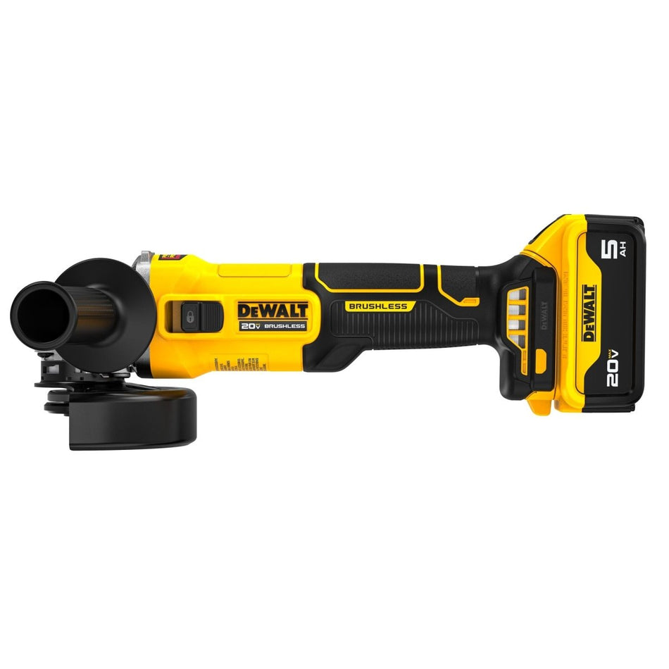 Dewalt 20V Max* Brushless Cordless 4 1/2 In. Slide - Switch Grinder Kit - AAA Industrial Supply