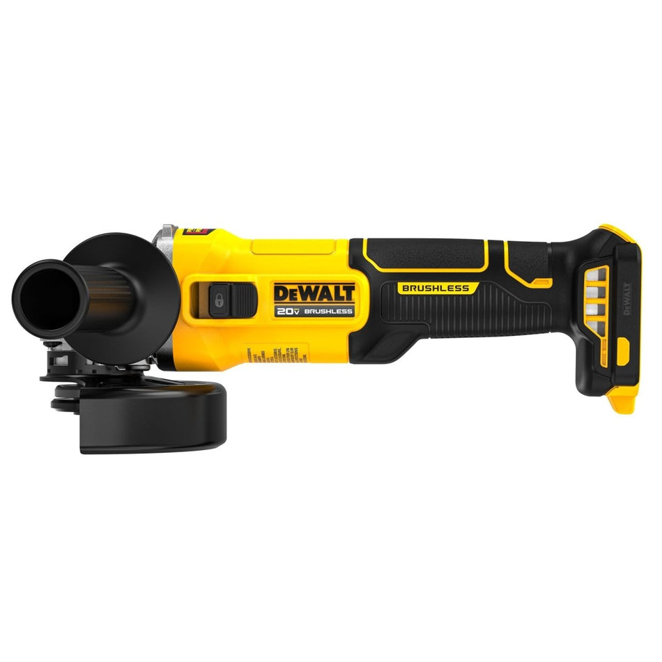 Dewalt 20V Max* Brushless Cordless 4 1/2 In. Slide - Switch Grinder (Tool Only) - AAA Industrial Supply