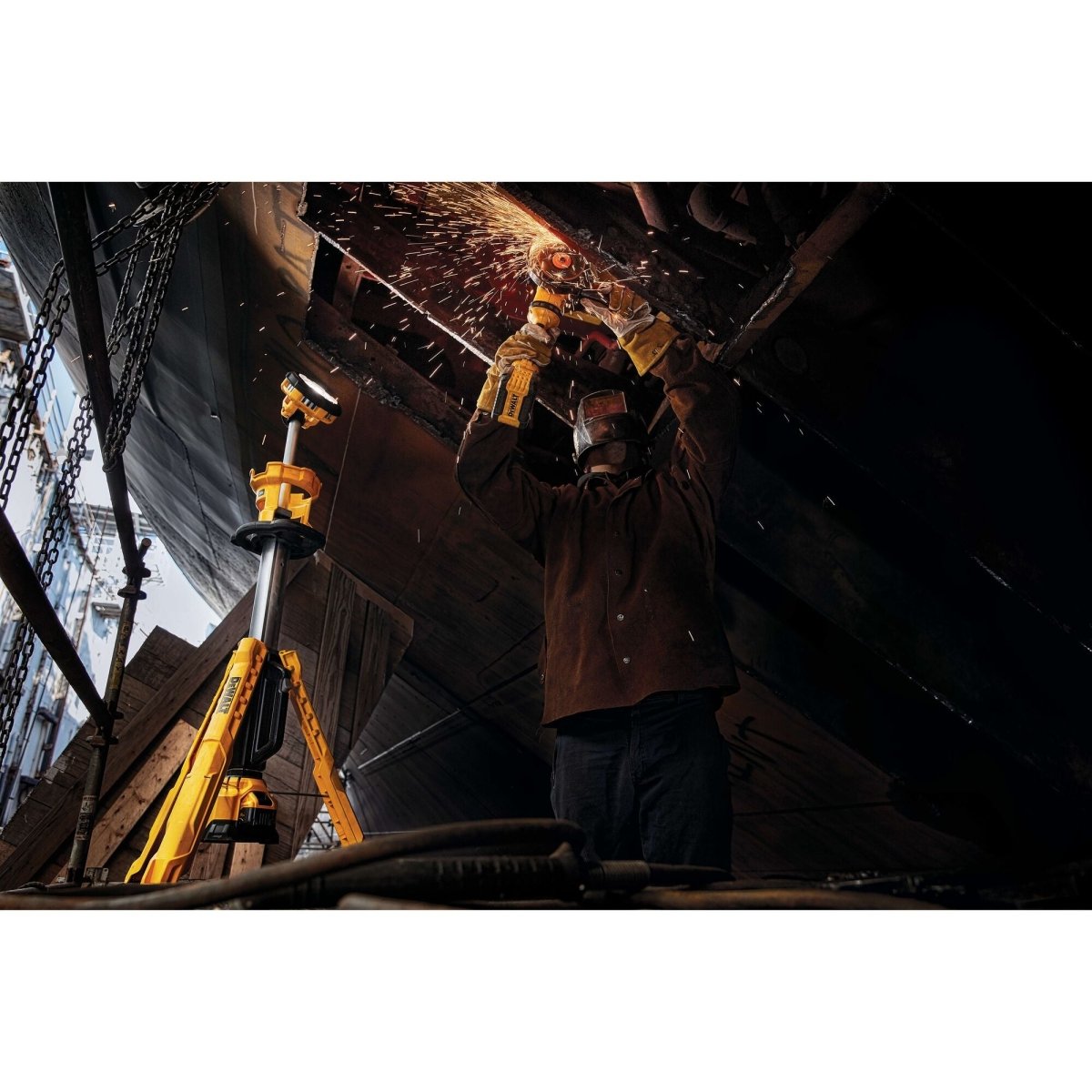 Dewalt 20V Max* Led Work Light, Tripod Base, Tool Only - AAA Industrial Supply