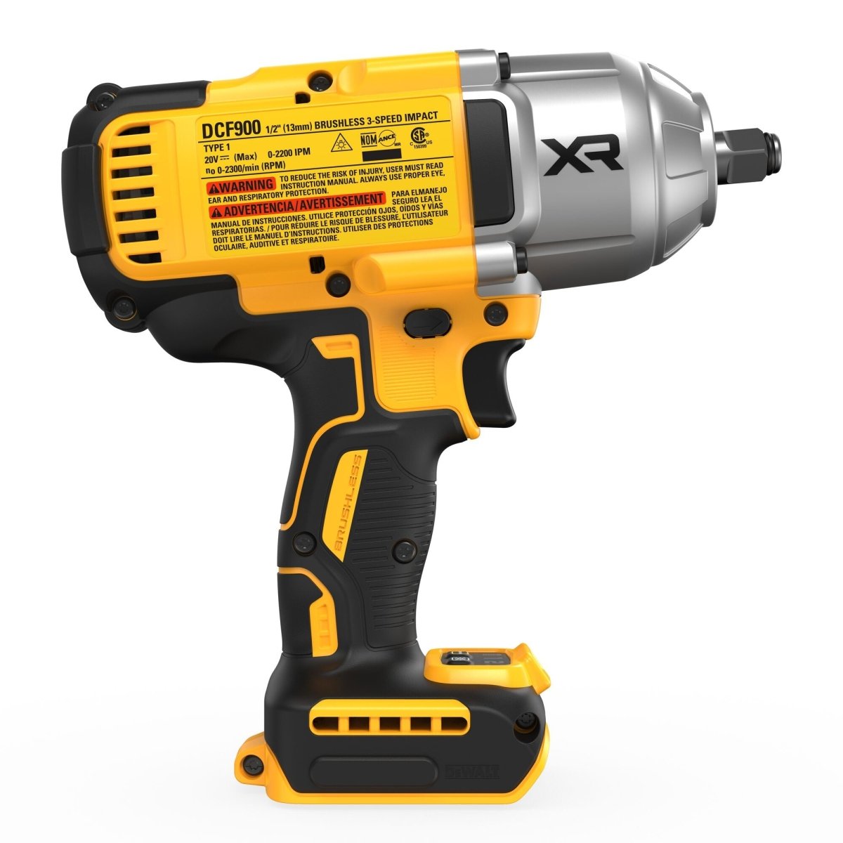 Dewalt 20V Max* Xr 1/2 In. High Torque Impact Wrench With Hog Ring Anvil (Tool Only) - AAA Industrial Supply