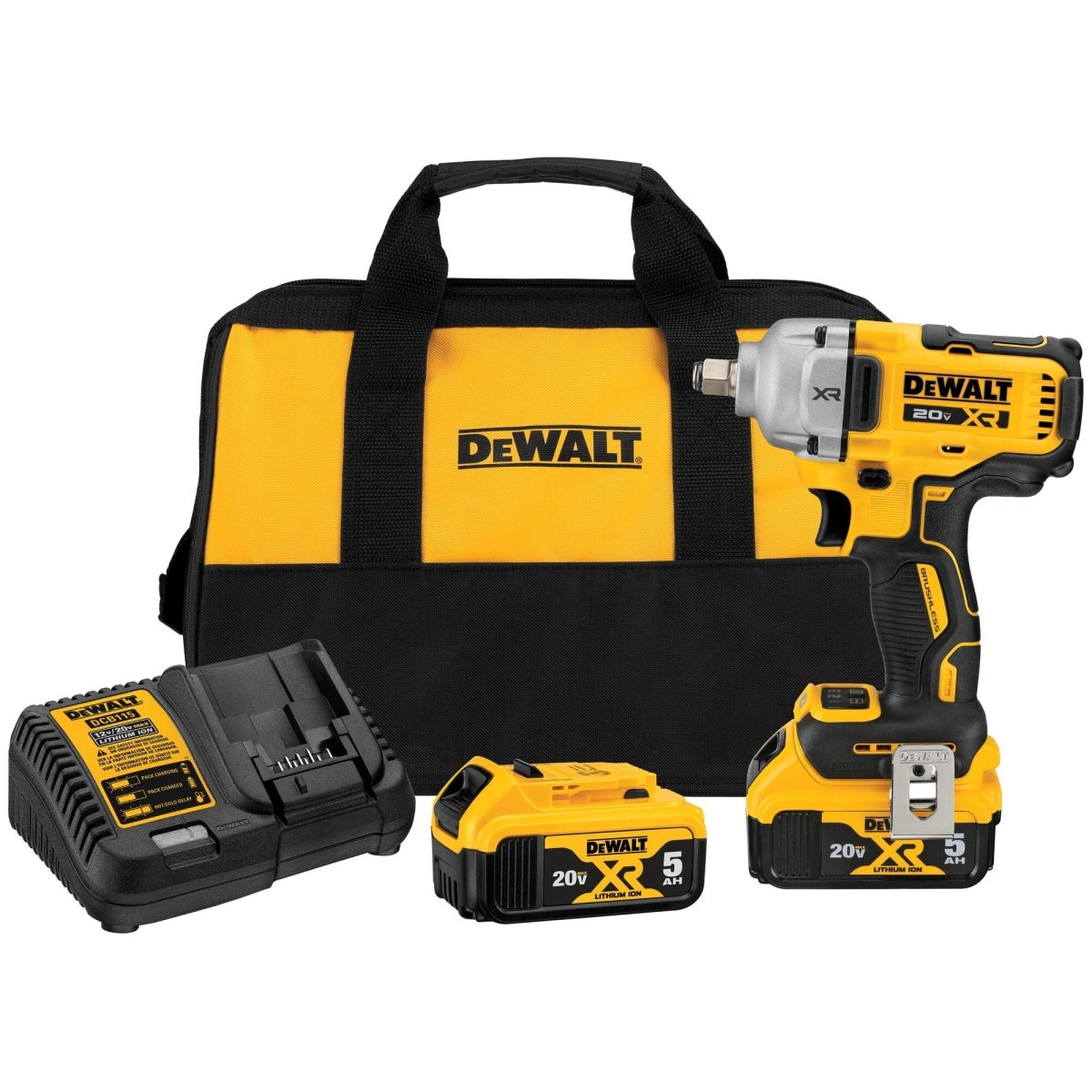 Dewalt 20V Max* Xr 1/2 In. Mid - Range Impact Wrench Kit - AAA Industrial Supply