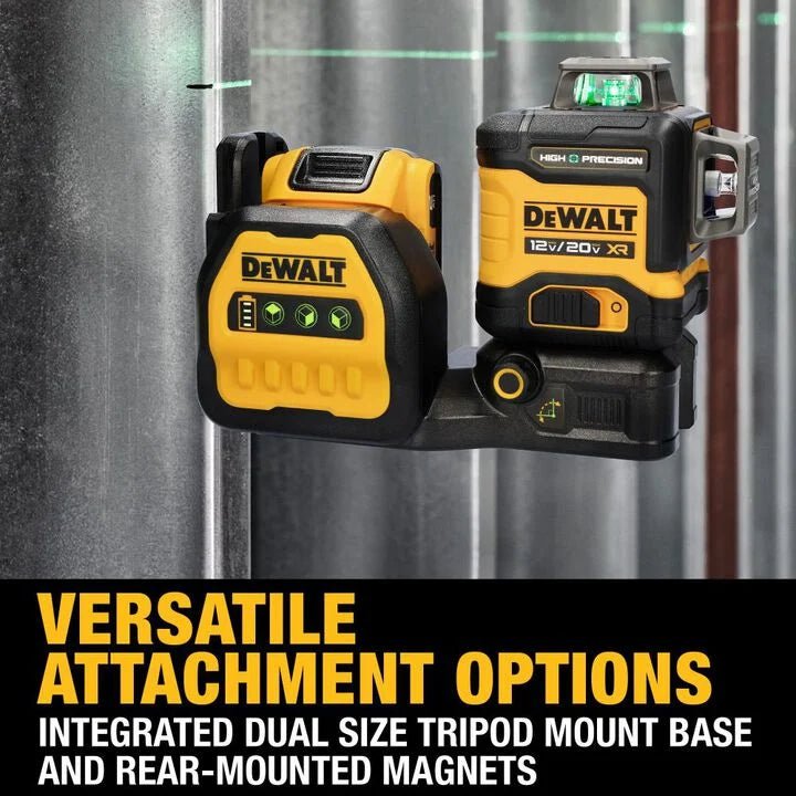 DEWALT 20V MAX* XR 3 x 360 High Precision Green Laser Level - AAA Industrial Supply