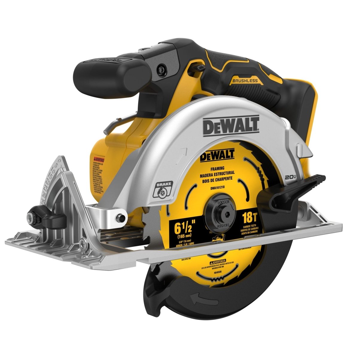 Dewalt 20V Max* Xr 6 - 1/2 In. Brushless Cordless Circular Saw (Tool Only) - AAA Industrial Supply