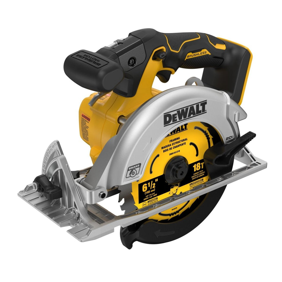 Dewalt 20V Max* Xr 6 - 1/2 In. Brushless Cordless Circular Saw (Tool Only) - AAA Industrial Supply