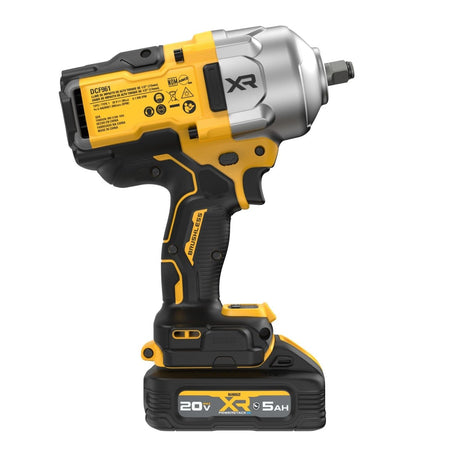 Dewalt 20V Max* Xr Brushless Cordless 1/2 In. High Torque Impact Wrench With Hog Ring Anvil Kit With Xr Powerstack - AAA Industrial Supply