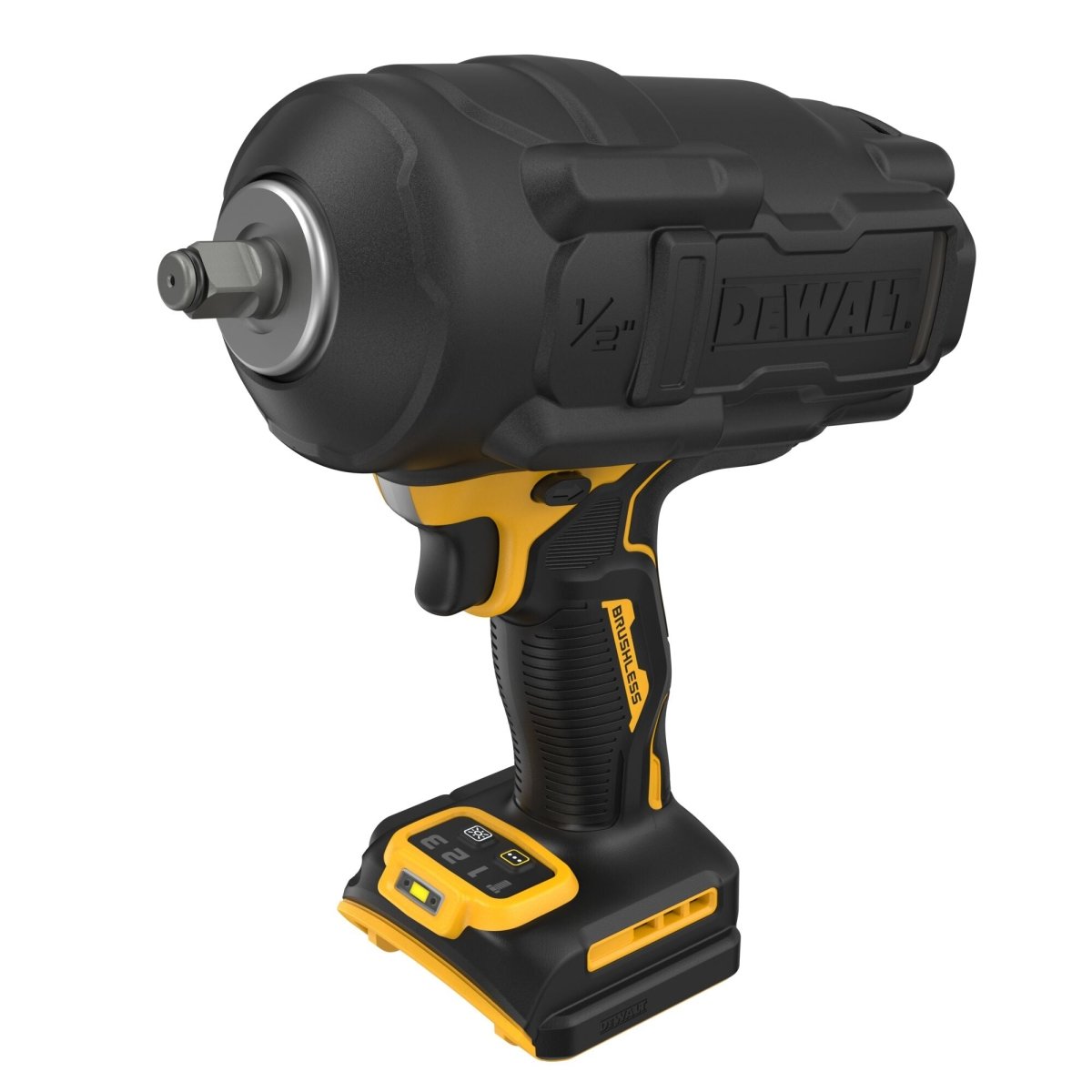 Dewalt 20V Max* Xr Brushless Cordless 1/2 In. High Torque Impact Wrench With Hog Ring Anvil (Tool Only) - AAA Industrial Supply