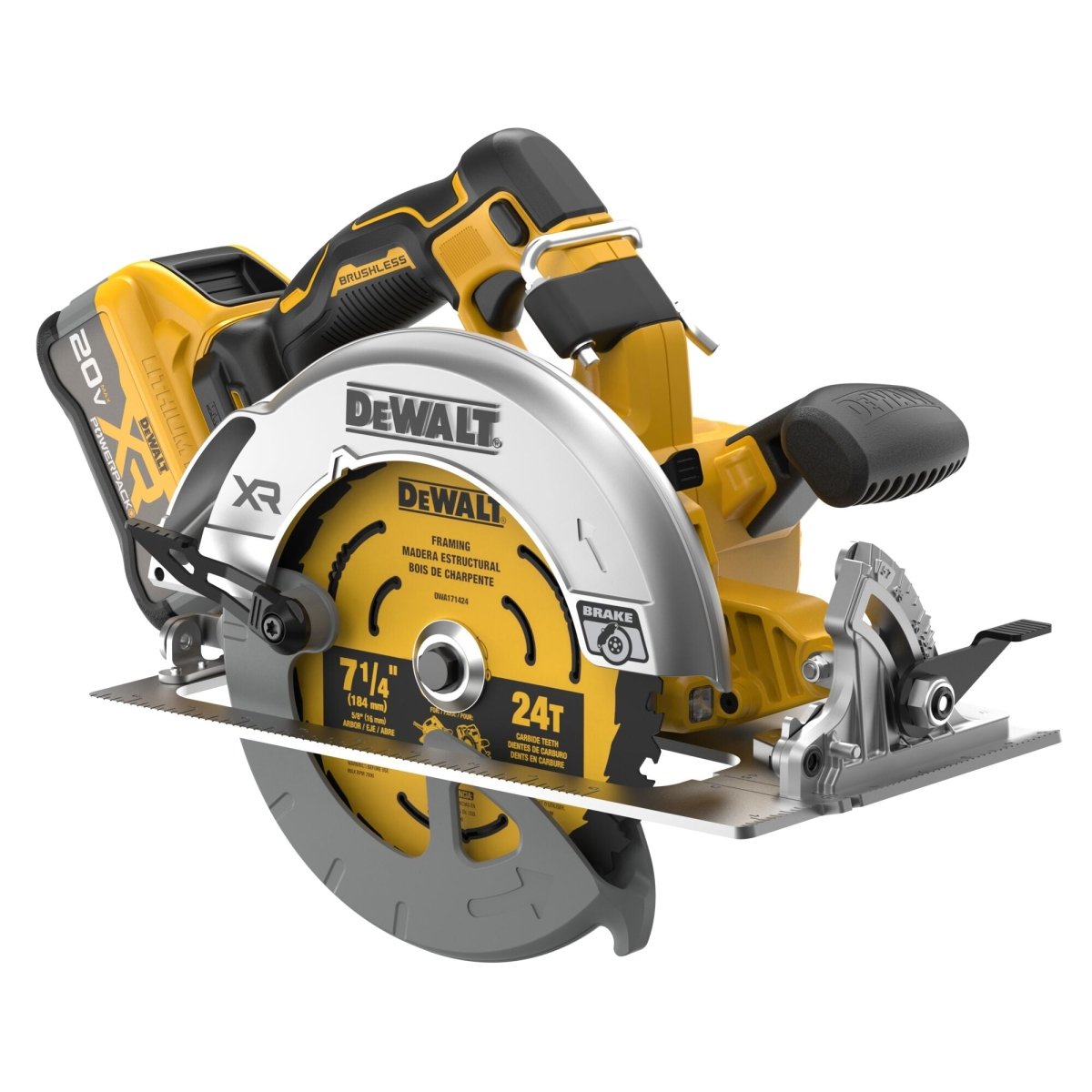 Dewalt 20V Max* Xr Brushless Cordless 7 - 1/4 In. Circular Saw Kit With Xr Powerpack™ - AAA Industrial Supply