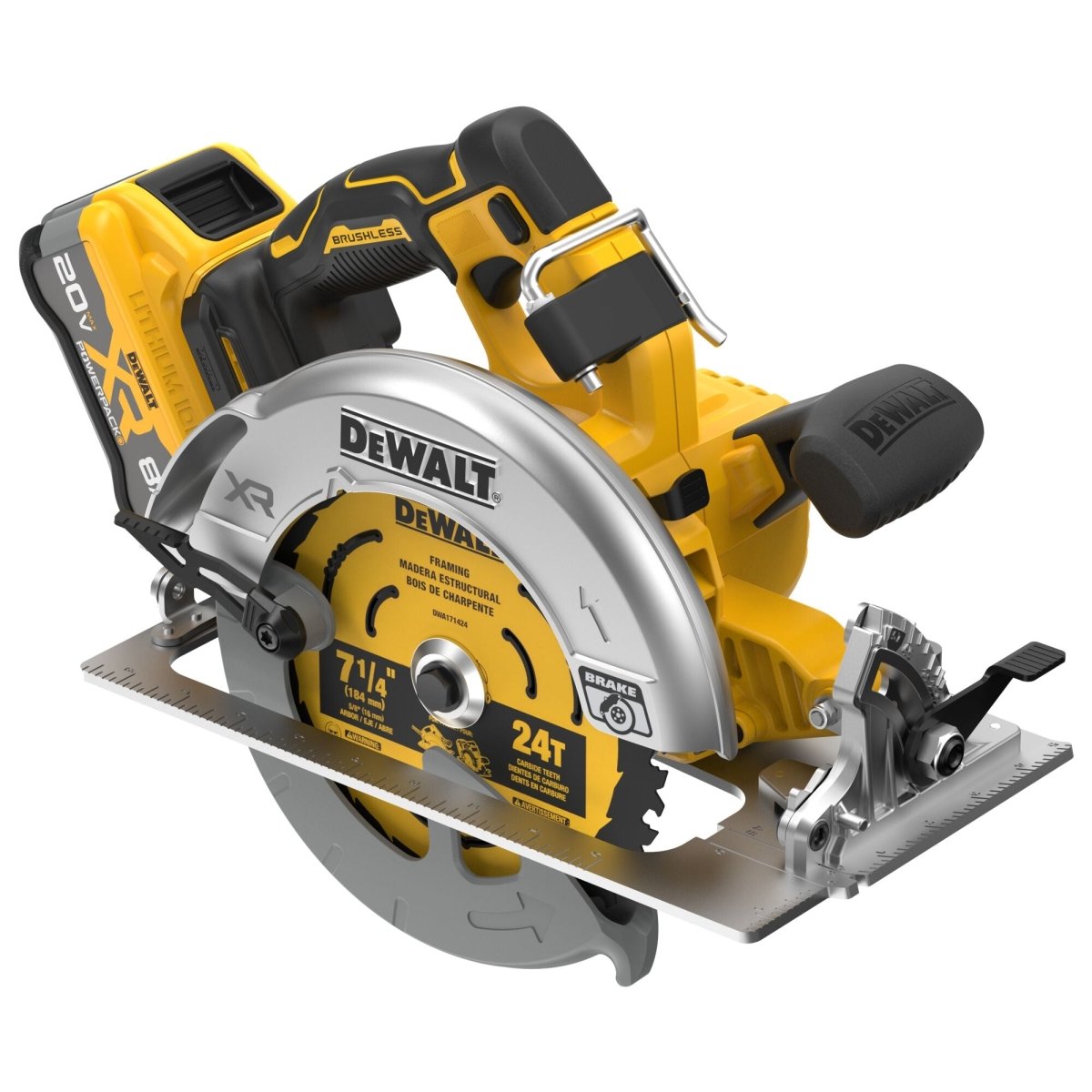 Dewalt 20V Max* Xr Brushless Cordless 7 - 1/4 In. Circular Saw Kit With Xr Powerpack™ - AAA Industrial Supply