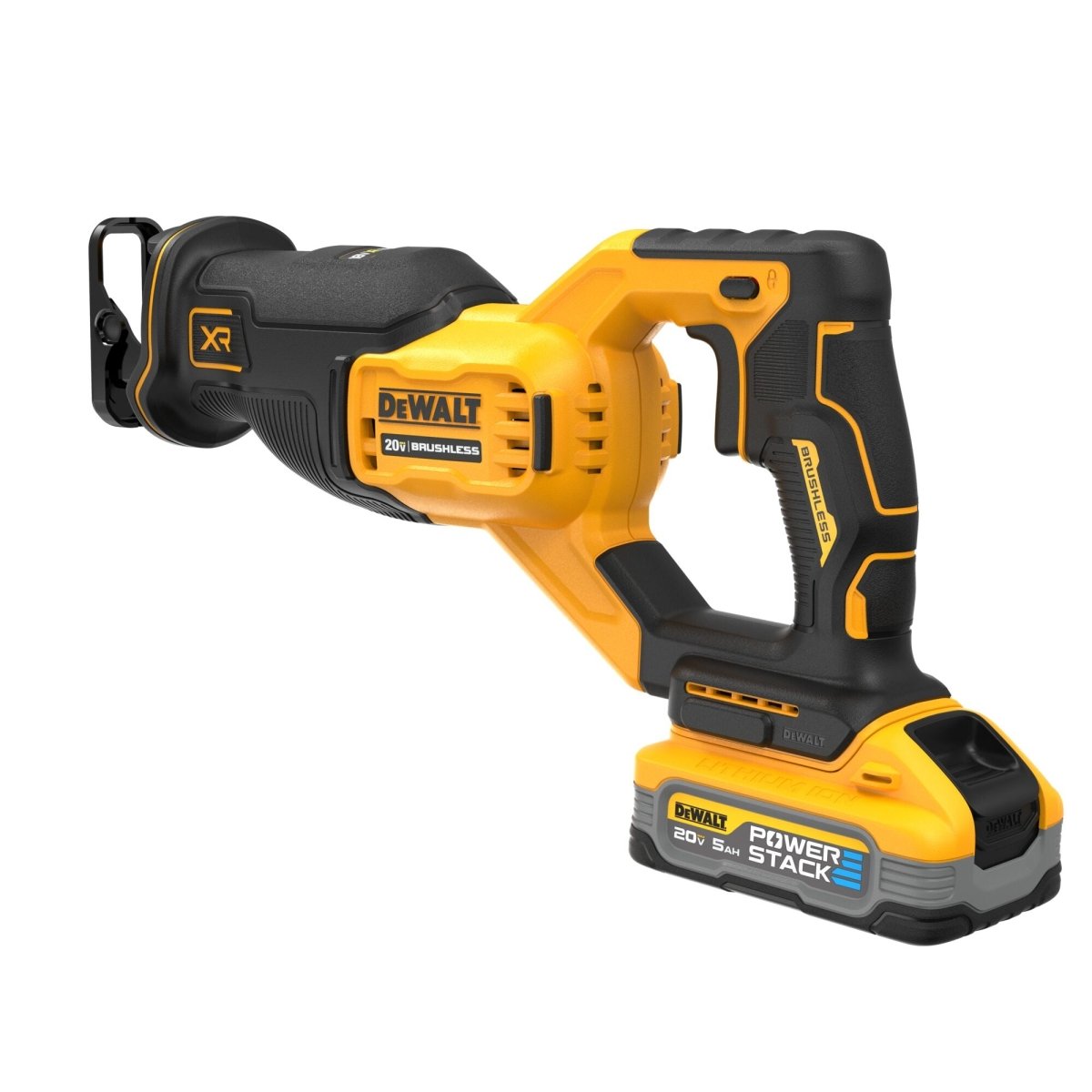 Dewalt 20V Max* Xr Brushless Cordless Reciprocating Saw Kit With Dewalt Powerstack 5Ah Battery - AAA Industrial Supply