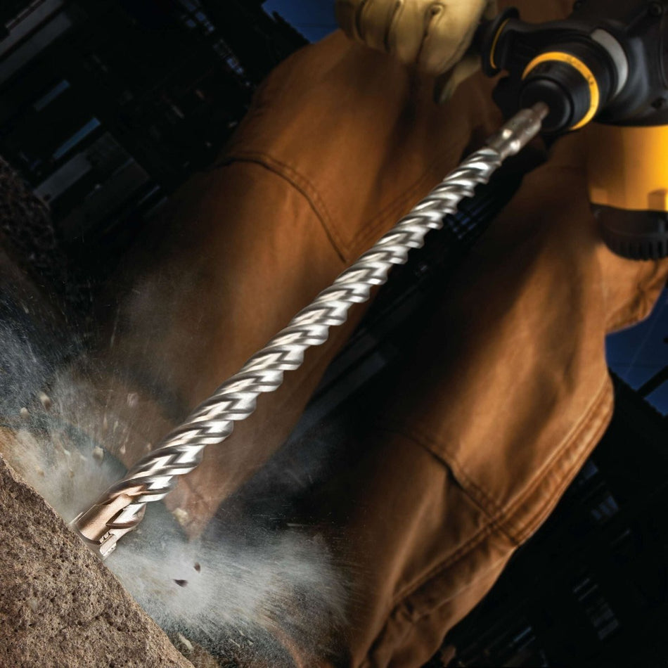 Dewalt 3/4" X 16" X 18" Rock Carbide 4 Cutter Sds+ Hammer Bit , Silver - AAA Industrial Supply