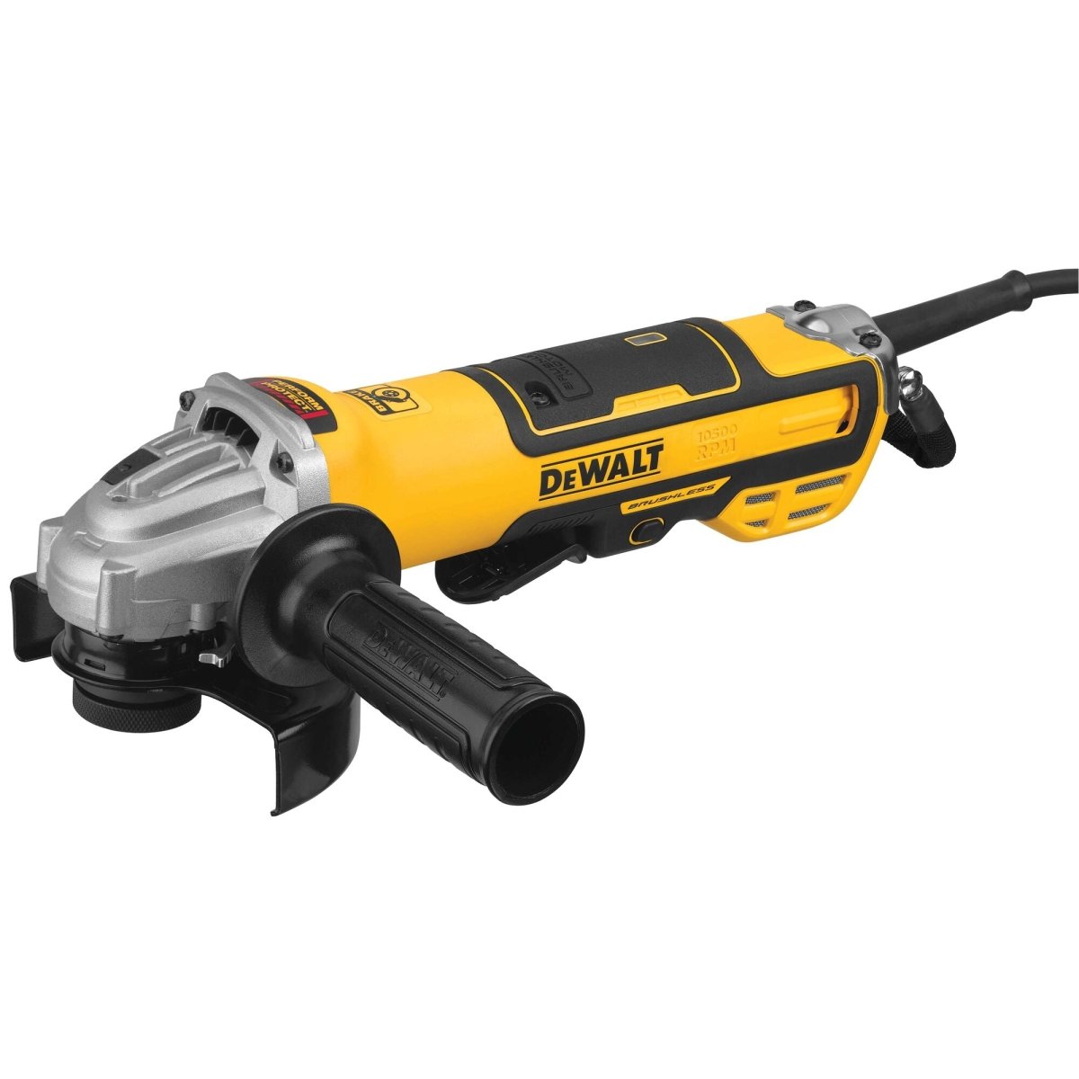Dewalt 5 In. Brushless Paddle Switch Small Angle Grinder With Kickback Brake, No Lock - On - AAA Industrial Supply