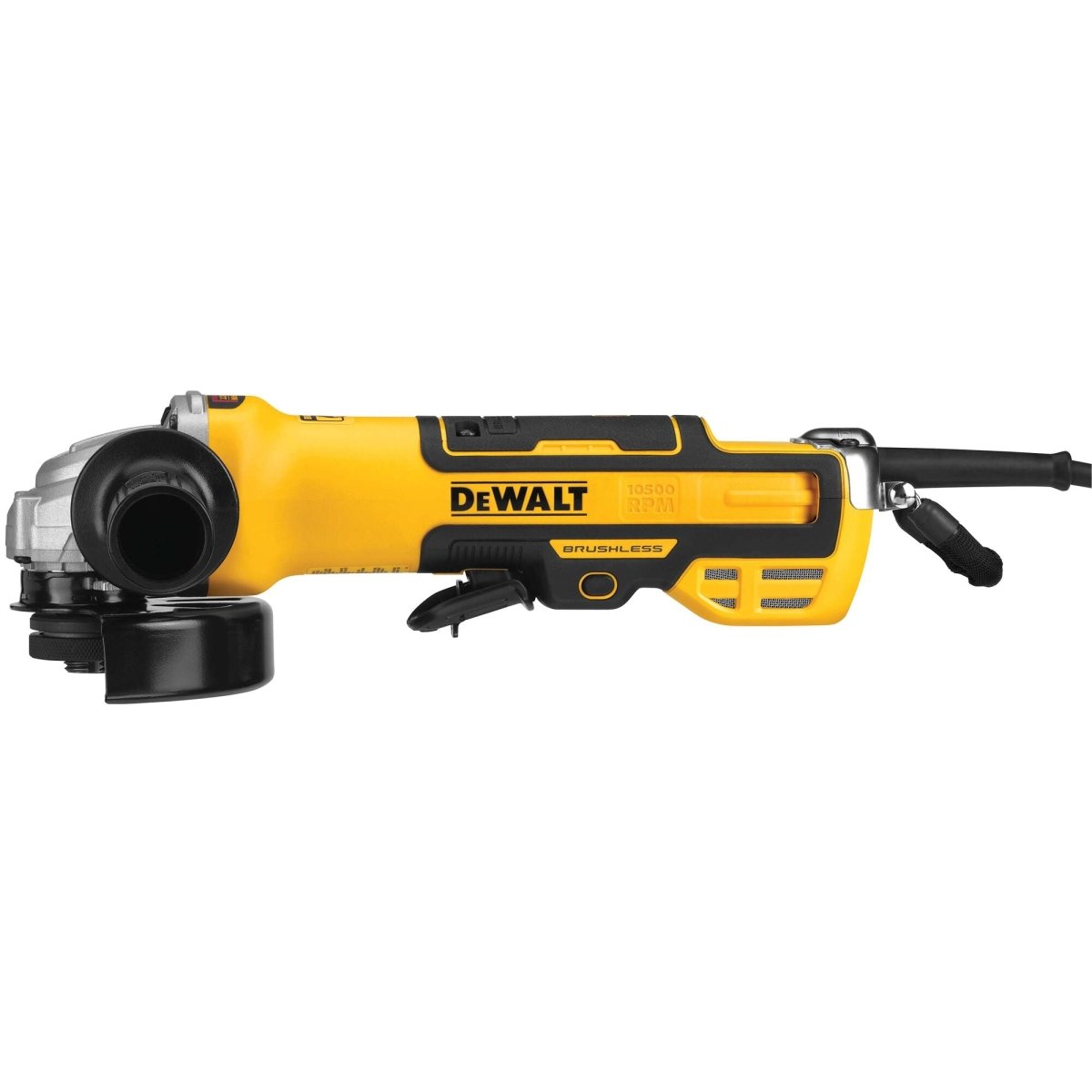 Dewalt 5 In. Brushless Paddle Switch Small Angle Grinder With Kickback Brake, No Lock - On - AAA Industrial Supply