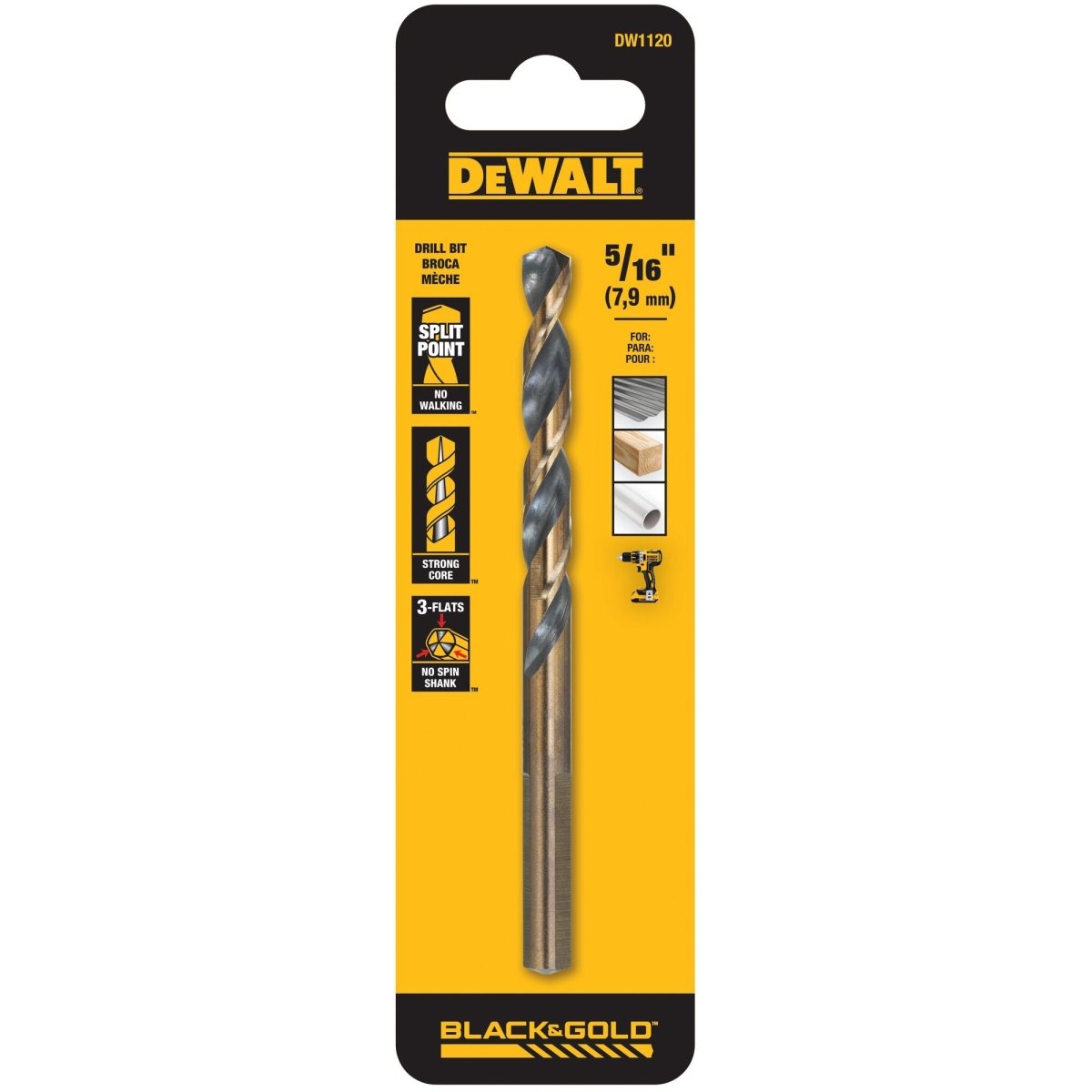 Dewalt 5/16In Drill Bit Dw1120 - AAA Industrial Supply