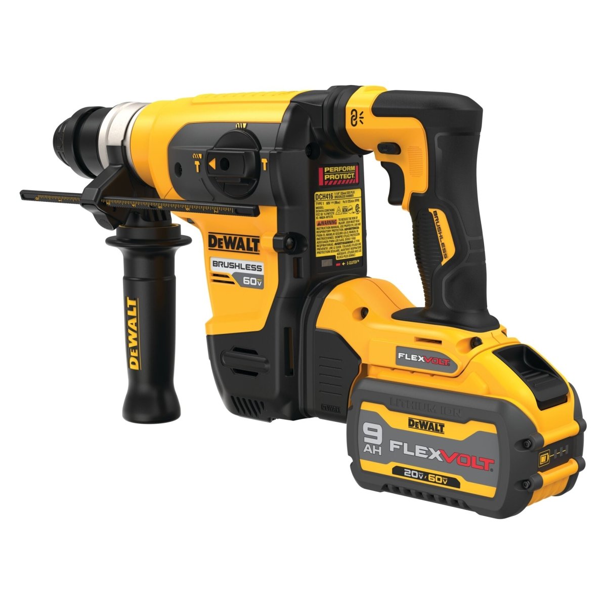 Dewalt 60V Max* 1 - 1/4 In. Brushless Cordless Sds Plus Rotary Hammer Kit - AAA Industrial Supply